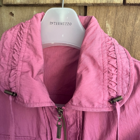 Allison Daley Without Tags Jacket Long Sleeve Full Zip Windbreaker Rose Pink L - Picture 3 of 12